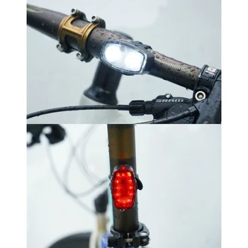 Bicykel Svetlá Predné a Zadné USB Nabíjateľné Požičovňa-Svetlá IPX4 Nepremokavé Bicykel predné svetlo-Jednoduchá Inštalácia na Bicykli