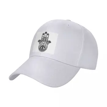 Hamsa Ruky Symbol - Čierna A Biela Art - Sharon Cummings Spp šiltovku Vianočné čiapky Golf nosiť pánske klobúky Žien