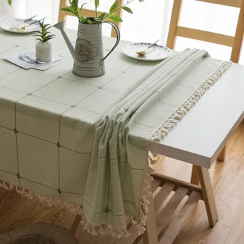 Obrus Nordic čerstvé farbou obrus Umenie strapec námestie čaj stôl, písací stôl, jedálenský stôl handričkou