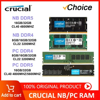 Rozhodujúce RAM 8 GB 16 GB 32 GB DDR4 3200 MHz PC /NB Ploche Pamäte DIMM CL22