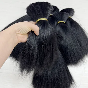 Suroviny pre pletenie 100% virgin remy ľudské vlasy na vlasy zväzky čipky parochne alebo vlasy útku
