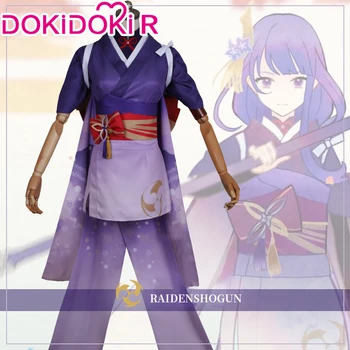 DokiDoki-R Hra Genshin Vplyv Cosplay Rozdvojený Raiden Ei Cosplay Genshin Vplyv Raiden Shogun Baala Kostým