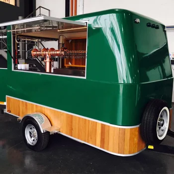 Nový Dizajn Austrálsky Štandard Hot Dog Kiosk Pizza Truck Kuchyňa Stravovanie Van Mobile Pivo Bar Mobile Potravín Prípojného Vozidla
