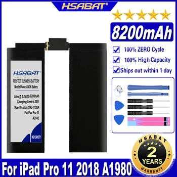 HSABAT A1980 A2013 A1934 A1979 A2042 8200mAh Batérie pre iPad Pro 11 2018 A1980 A2013 A1934 A1979 A2042 Tablet Batérie