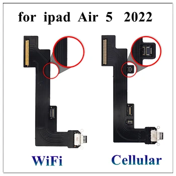 5 ks / Veľa pre iPad Vzduchu 5 2022 10.9 Palcový Nabíjanie Nabíjací Port Konektor Flex Kábel A2588 A2589 A2591 4G WiFi Náhradné Diely