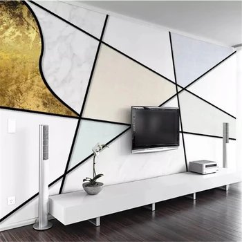 wellyu abstraktných de parede 3D Vlastnú tapetu Nordic minimalistické línie geometrické štruktúry osobnosti, TV joj, behang