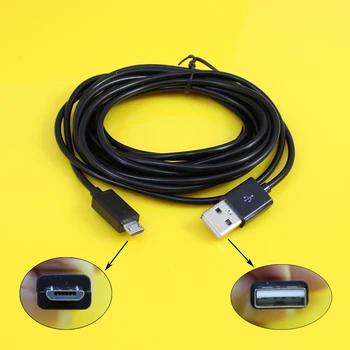 3 M Extra dlhá Micro USB nabíjací kábel hrať nabíjanie kábel Linka pre Sony PS4 Xbox jeden bezdrôtový ovládač