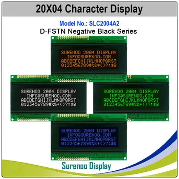 Angličtina-Japonský 204 20X4 2004 Znakov LCD Modul Displeja LCM s White Modrá Oranžová Zelená LED Podsvietenie