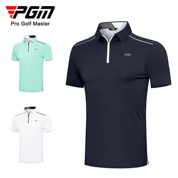 2023 PGM Muži Nosia Oblečenie Krátky Rukáv T-shirt Lete Golf, Tenis, Voľný čas, Športové Oblečenie Priedušný rýchloschnúci Sweatwicking