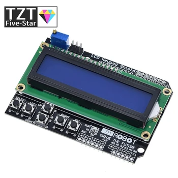 TZT LCD Klávesnica Štít LCD1602 LCD 1602 Modul Displeja Pre Arduino ATMEGA328 ATMEGA2560 raspberry pi UNO modrá obrazovka