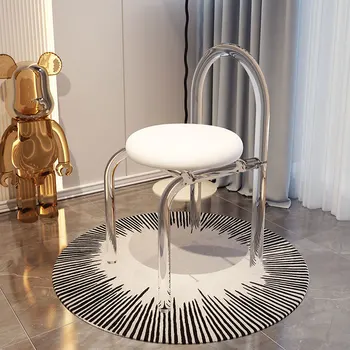Nordic Plastové Jedálenské Stoličky Elegantné Akryl Hráč Dizajn Stolice Obývacia Izba Stoličky Mobile Sillas Para Eventos Záhradný Nábytok