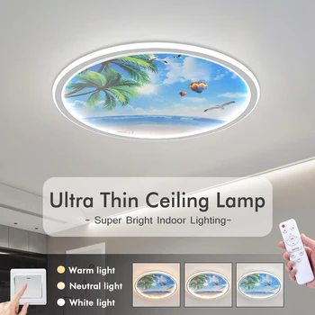 Ultra tenký Led Stropné svietidlo Moderného Veľké Stropné Lampy, Obývacia Izba stropné svietidlo AC85-265V Panel Svetlo pre Kuchynské zariadenia