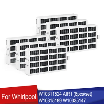 6 Pack Air Čerstvé Filter Pre Whirlpool W10311524 AIR1 W10315189 W10335147 Chladnička Deodorization Filter Uhlíkom Časť