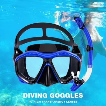 Unisex Plávanie Okuliare Dýchanie Vzdialenosť Fotoaparátu Potápačské Okuliare Bezpečné Anti Fog Nastaviteľný Popruh, Mäkké Silikónové Potápačské Vybavenie