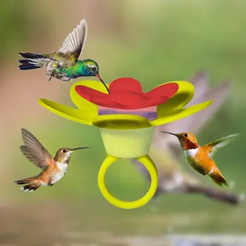 Ručné Krúžok Záhradné Dekorácie Vták Visí Feeder Hučanie Vtákov Feeder Kŕmenie Porty Vták Vody Feeder Vtáčie Kŕmidlá