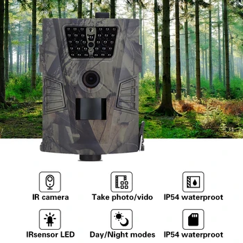 2018 Nové HT-001 Poľovnícky Chodník Kamera 720P HD 850nm Voľne žijúcich živočíchov pre Nočné Videnie pre Zvierat Foto Pasce Lov Fotoaparát