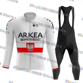 2023 Arkea Samic Cyklistika Dres stanovia Národné Poľsko MTB Race Oblečenie s Dlhým Rukávom Ropa Ciclismo Bicykli Jednotné