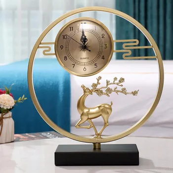 Nový Čínsky štýl tabuľky hodiny obývacia izba hodiny ozdoby domov módy tabuľka hodiny umiestnené čistej medi domáce dekorácie