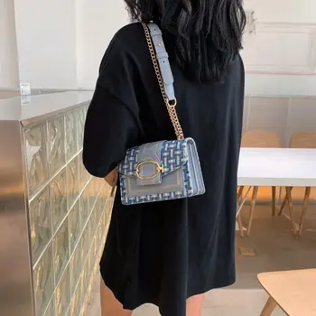 Široký Popruh Tašky cez Rameno pre Ženy 2022 Dizajnér Lady Kabelky a Peňaženky Fashion Reťazca Messenger Crossbody Tašky kabelky
