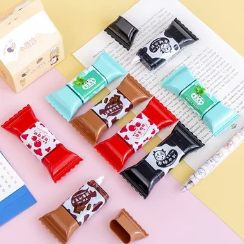1 Ks Roztomilý Candy Dekoratívne Korekčná Páska Kawaii Corrector pre Školy kancelárske potreby Kancelárske potreby kórejský Tvorivé Oprava