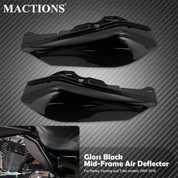 Motocykel Lesklý Čierny Tepelný Štít Mid-Rám Vzduchu Deflektor Pre Harley Turné Cestnej Ulici Electra Glide CVO Ultra Limited 09-Up