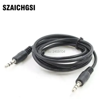 SZAICHGSI 1m Auto 3.5 Aux Kábel samec samec Audio Kábel pre Apple iphone 6 plus 6 5 HTC Gitara Notebook PC veľkoobchod 100ks