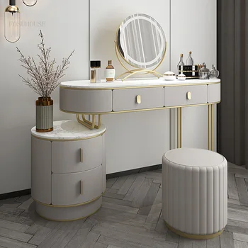 Svetlo Luxusné Domácnosti Villa Skladovanie Príborníky Módne Spálne Nábytok Toaletný Stolík Moderný Dizajnér Šatňa Šuplíku Skrinky H