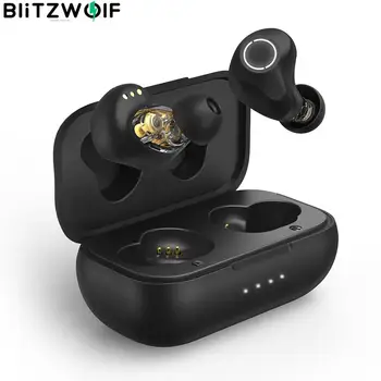 BlitzWolf TWS Slúchadlá bluetooth 5.0 v Uchu slúchadlá,QCC3040 HiFi Stereo Zvuk CVC HD Hovory Pravda Bezdrôtové Slúchadlá Slúchadlá
