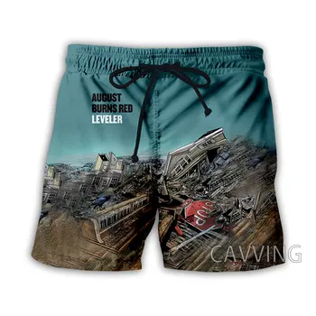 CAVVING 3D Vytlačené August Burns Red Rock Letné Beach Šortky Streetwear Rýchle Suché Bežné Šortky Potu Nohavice pre Ženy/mužov A01