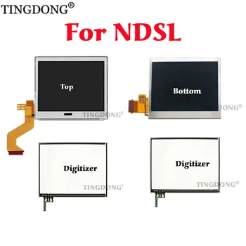1set Pre NDSL Dotykový Displej digitalizátorom. sklo Displeja Dotykový Panel + Hornej Dolnej & Hornej Dolnej LCD Displej Pre Nintend DS Lite