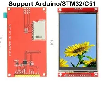 3,5 palcový 14PIN HD 65K Farebný TFT LCD Dotykový Displej s Adaptér Doska (na Dotyk/No-Touch) ILI9488 Jednotky IC 480(RGB)*320 SPI Rozhranie