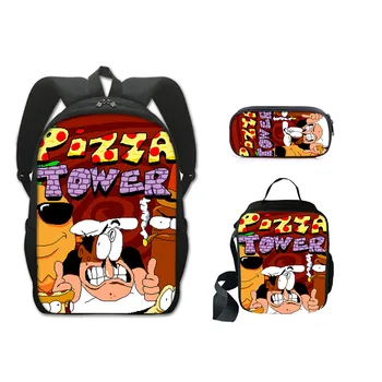 Hra Pizza Veža Aktovka Cestovný Batoh Obed Taška peračník Darček pre Deti, Študenti