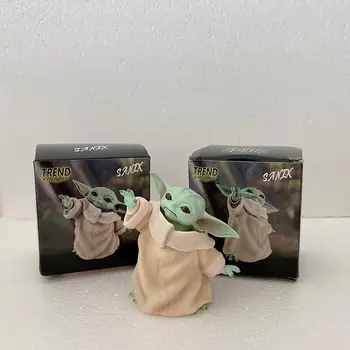 Disney Star Wars Obrázok Master Dieťa Yoda Darth Vader Akčné Figúrky Izba Dekor Kolekcie Bábika mini Model Hračky 8 cm