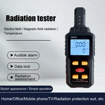3-v-1 EMF Meter Radia Frekvencia Meter Detektor Žiarenia Elektromagnetického Poľa Osoba Žiarenia Dozimeter Počítadlo Dávok Alarm