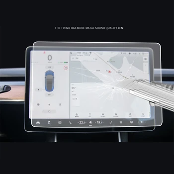 Pre Tesla Model Y Model 3 Mliečneho Tvrdeného Skla Navigáciu Screen Protector