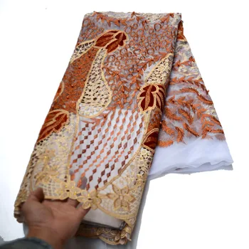 Africké Čipky 2021 Francúzsky Nigérijský Čipky Textílie Svadobné Vysoko Kvalitné Švajčiarske Čistý Tylu Čipky Textílie Pre Svadobné Party 01