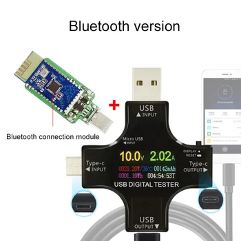 USB Tester Bezdrôtová Typ-c PD Digitálne Napätie Prúd Meracie Nástroje
