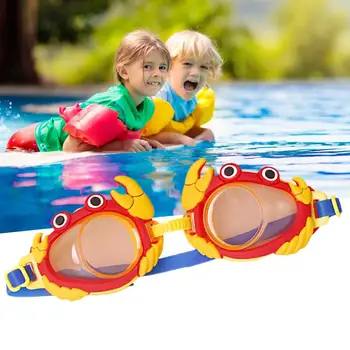 Odolné Bazén Okuliare ABS Deti Plávanie Okuliare, Transparentné Objektív Cartoon Dizajn Bazén Okuliare, Anti-žaba