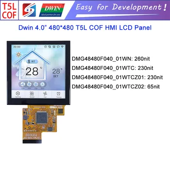 Dwin T5L HMI Inteligentný Displej, DMG48480F040_01W 4.0