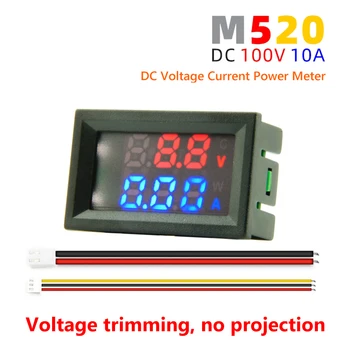 DC 100V Digitálny Voltmeter Ammeter Dual LED Displej 10A Napätie Prúd Meter Vysokú Presnosť Digitálnych Volt na Meter Meracie Nástroje
