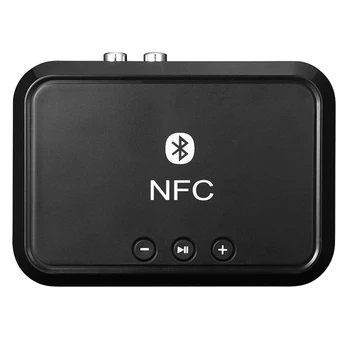 1 KS B10 NFC 5.0 Bluetooth Audio Prijímač, 3,5 Mm RCA U Diskov Bezdrôtový Adaptér Pre Telefóny, Notebooky, Tablety,