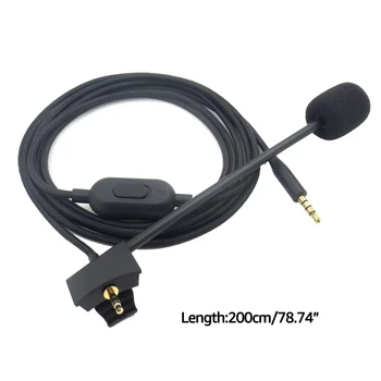 Potlačenie šumu Slúchadlá Odnímateľný Kábel 2 M Dlhé, 3,5 mm Rozhranie Jasný Zvuk, vhodný aj pre BOSE QC35II Slúchadlá