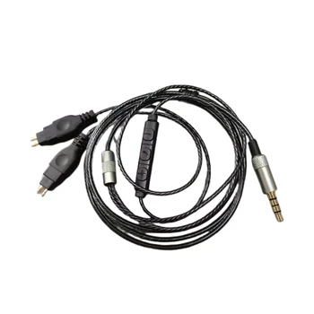 Odolné PVC Slúchadlový Kábel pre HD580 HD650 káblika Headsetu Vylepšená Kvalita Zvuku