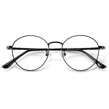 49 mm kolo full frame kruhové okuliare, rám pre mužov a ženy, anti modré svetlo okuliare dioptrické rám 69006