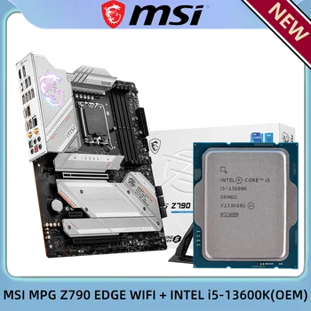 Intel i5 13600K OEM CPU + MSI MPG Z790 EDGE WIFI DDR5 LGA 1700 ATX Počítačový Hardvér a Softvér PC Herné základná Doska