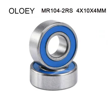 OLOEY 10/20 KS MR104-2RS 4x10x4MM Miniatúrne ložisko Modrá pečať kvality ABEC-3 guličkové ložisko montáž je vhodné a kvalitné,