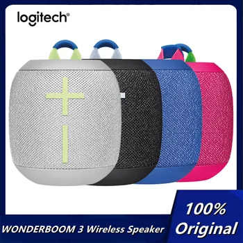 Pôvodné Logitech Ultimate Ears WONDERBOOM 3 Prenosných Bezdrôtových Bluetooth Reproduktor Big Bass 360-Stupeň Zvuku, Vodotesný, Prachotesný