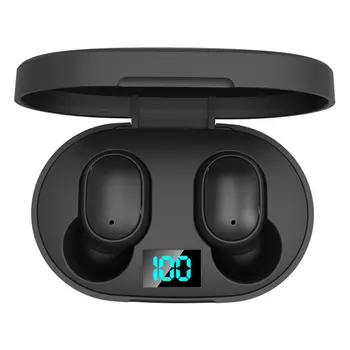 Nové E6S Bezdrôtové Bluetooth-kompatibilné Slúchadlá Digitálny In-ear Touch Ovládania Redukcia Šumu Slúchadlá Stereo Športové Slúchadlá