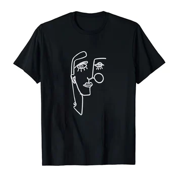 Letné Mužov Veľké T-shirt Pohodlné Retro Tlače Čiernej Hore Bežné Bavlnené tričko Cartoon Riad