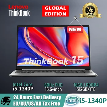 Notebook Lenovo Thinkbook 15 2023 Intel Core i5-1340P 16GB RAM 512 gb diskom/1 TB/2TB SSD Podsvietená Klávesnica, 15.6 palce Tenký, Prenosný Počítač